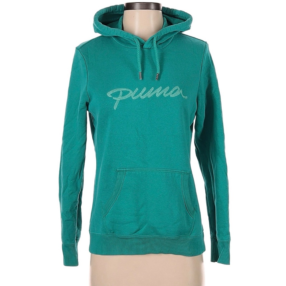Puma Women's Green Pullover Hoodie